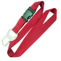 Blank Bottle Opener Lanyard, 3/4"W x 36"L